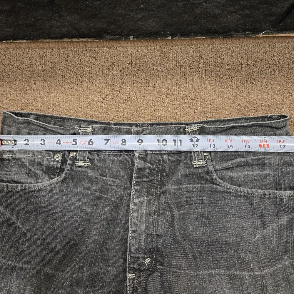 Vintage Levi's 569 Jeans Mens 34x30 Gray Loose Straight‎ Flap Pocket Y2K Skater
